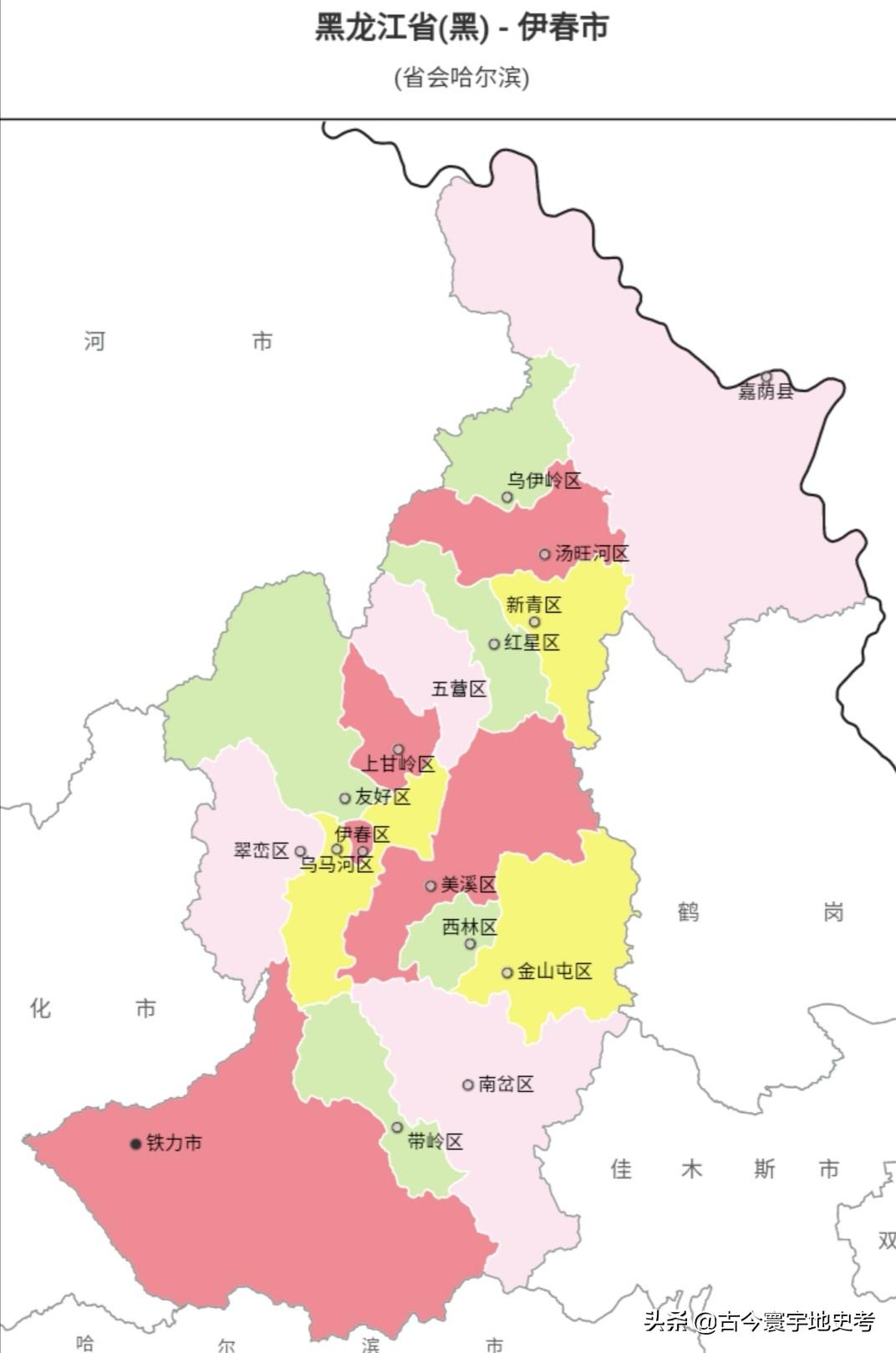 黑龙江省地图合集(黑龙江省各市县地图盘点)